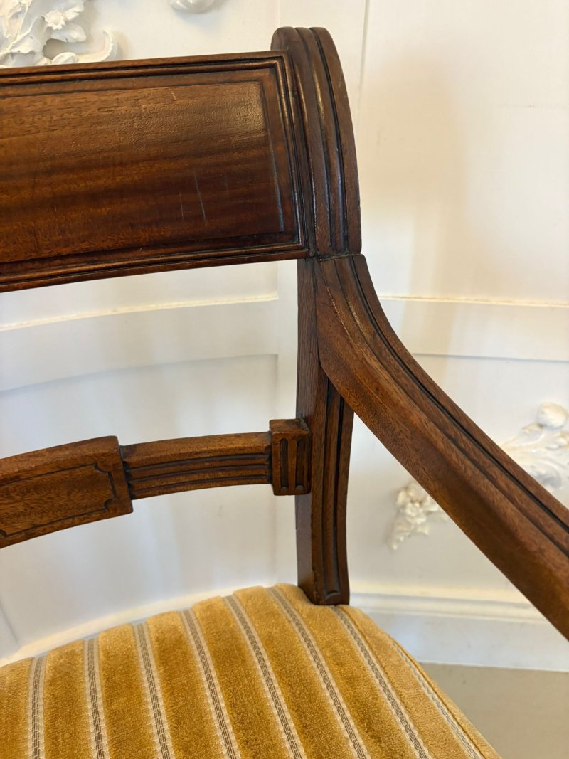 Pair of Antique George III Quality Mahogany Desks Chairs - Image 14
